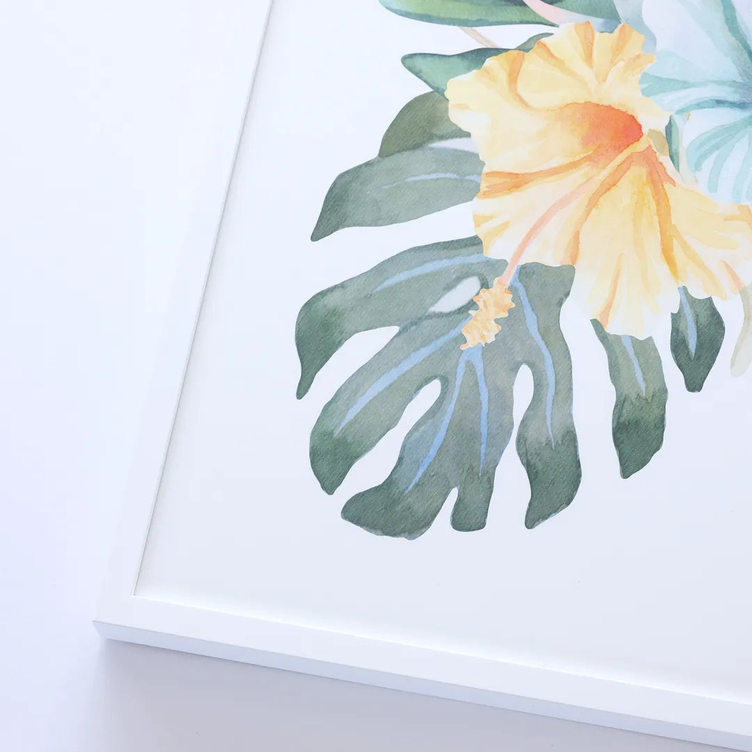 Close up of white photo frame at Print Frame Send