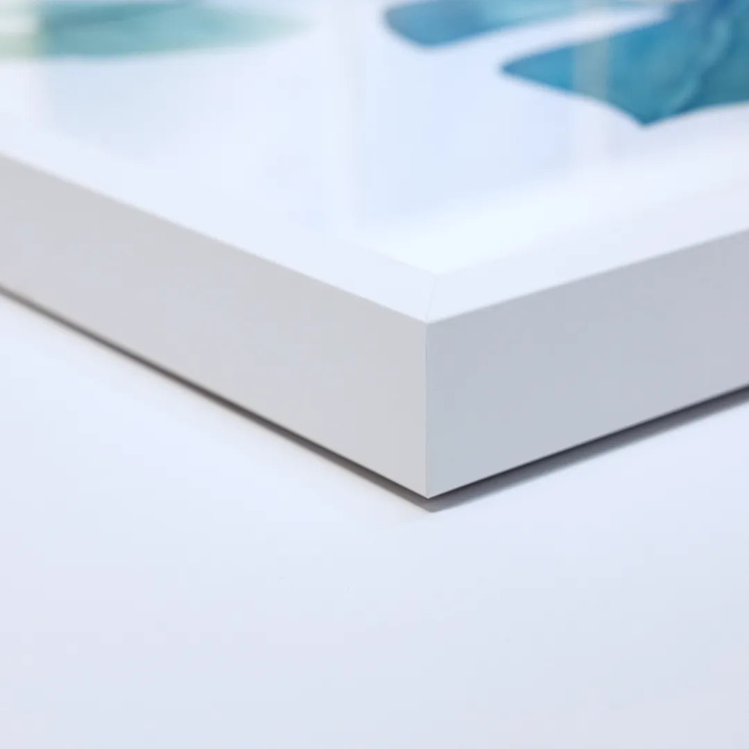 Extra Close up of white photo frame
