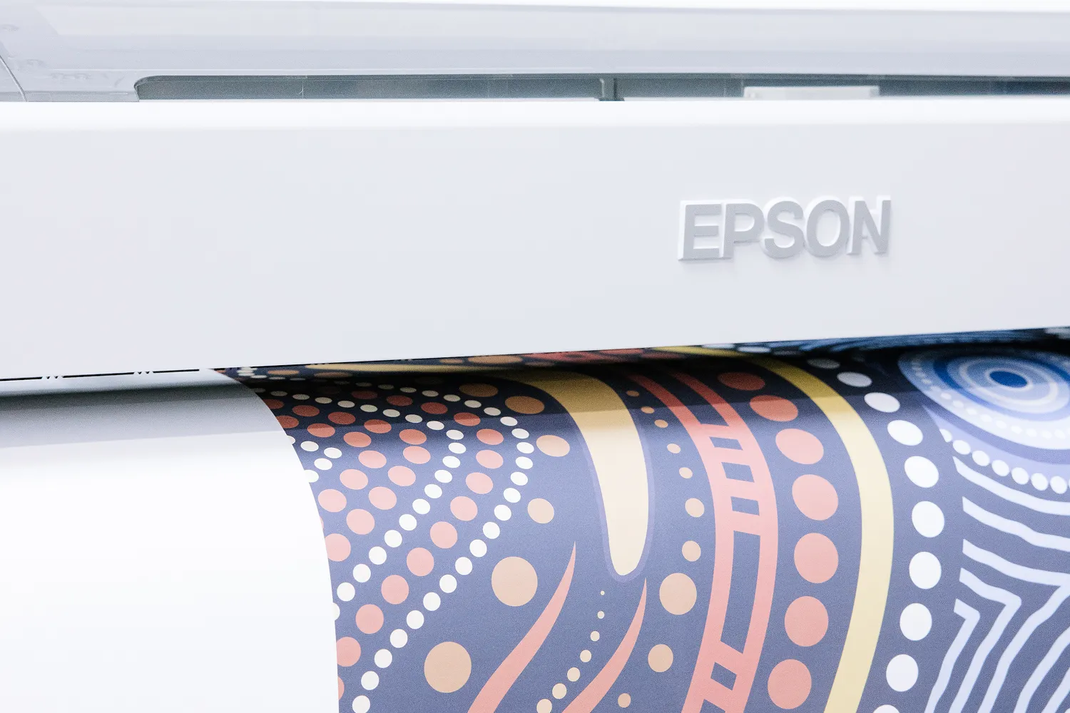 Dye Sublimation Printer printing at Print Frame Sends warehouse